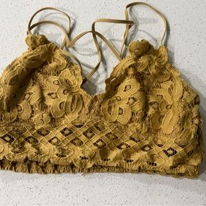 Wishlist Mustard Lace Bandeau